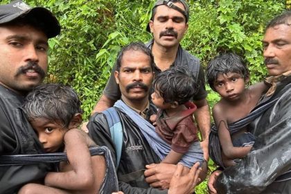 Brave Kerala forest officials rescue tribal family in Wayanad trapped