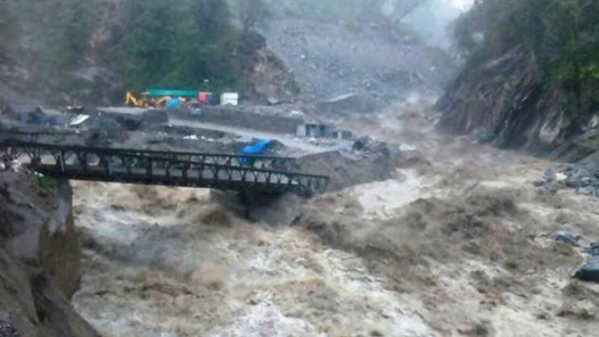 Kedarnath cloudburst Bridge built in Sonprayag washed away again rescue