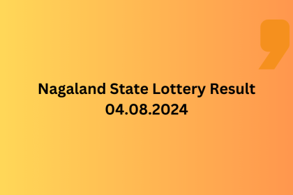 Nagaland State Lottery Result 4082024 LIVE Dear Yamuna Winners list