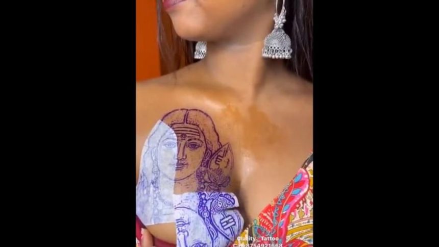 Devotion or Desecration?: Tamil Nadu woman’s Lord Murugan tattoo on chest draws flak