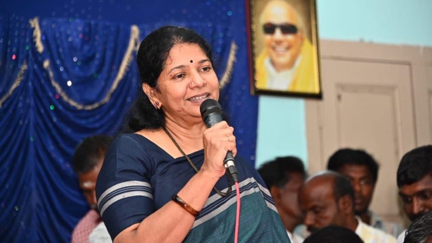 Tamil Nadu: Kanimozhi defends DMK’s stance amidst allegations of secret alliance with BJP