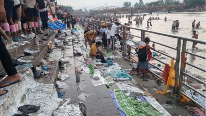 Uttarakhand Kanwar pilgrims left 6000 tonnes of waste in Haridwar