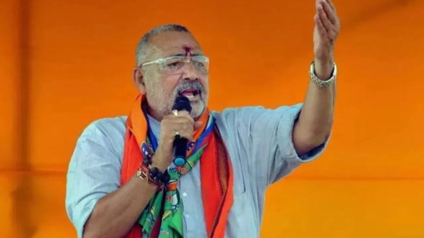 Union Minister Giriraj Singh attacked in Bihar while attending Janata Darbar, accused nabbed