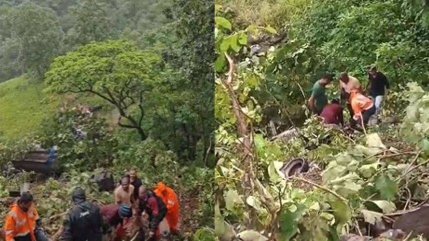 Five killed, four injured after milk tanker falls into 200-foot-deep gorge in Maharashtra’s Nashik