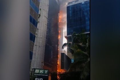 Major fire breaks out in Mumbai’s Times Tower, 8 fire tenders rushed | VIDEO