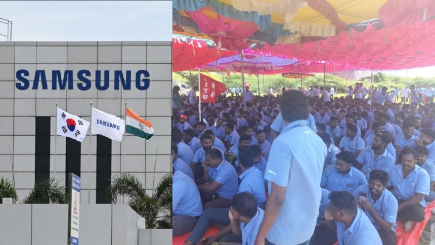 Samsung India workers’ strike enters Day 7, production badly hit at Chennai plant