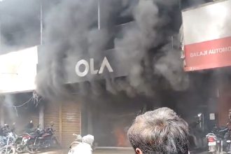 VIDEO: E-scooter customer sets Ola Electric showroom on fire in Karnataka