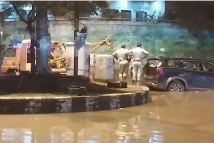 Bank manager, cashier die after SUV gets submerged in flooded underpass in Faridabad