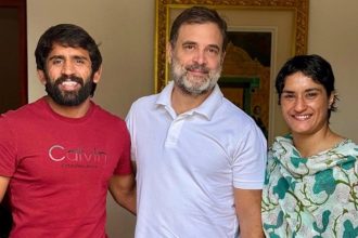 Vinesh Phogat, Bajrang Punia likely to contest Haryana polls on Congress ticket, meet Rahul Gandhi